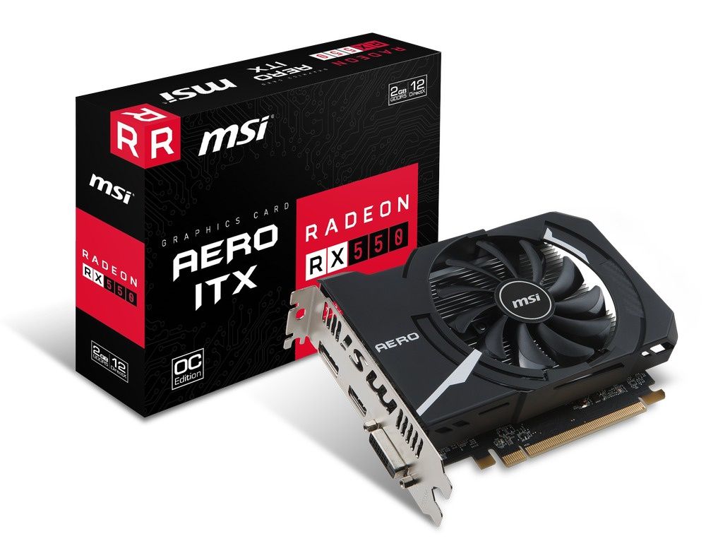MSI Radeon RX 550 AERO ITX 2G OC
