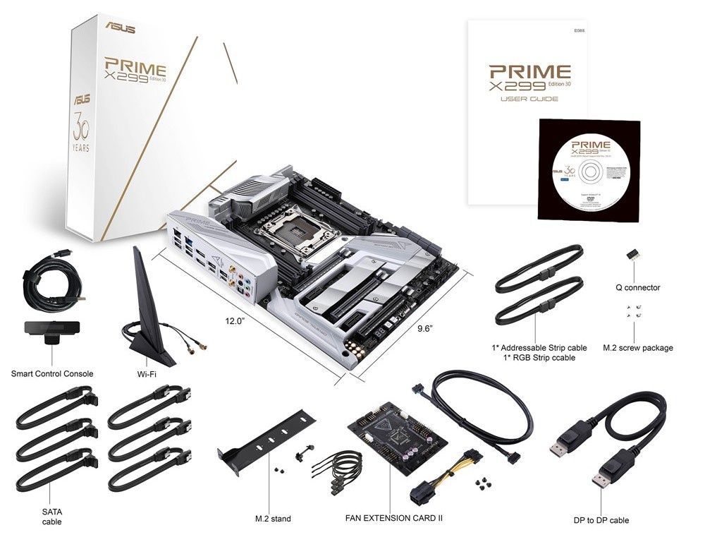 ASUS Priem X299 Edition 30 - dodatkowe wyposażenie