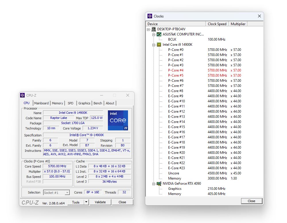 Podkręcanie procesora Intel Core i9-14900K