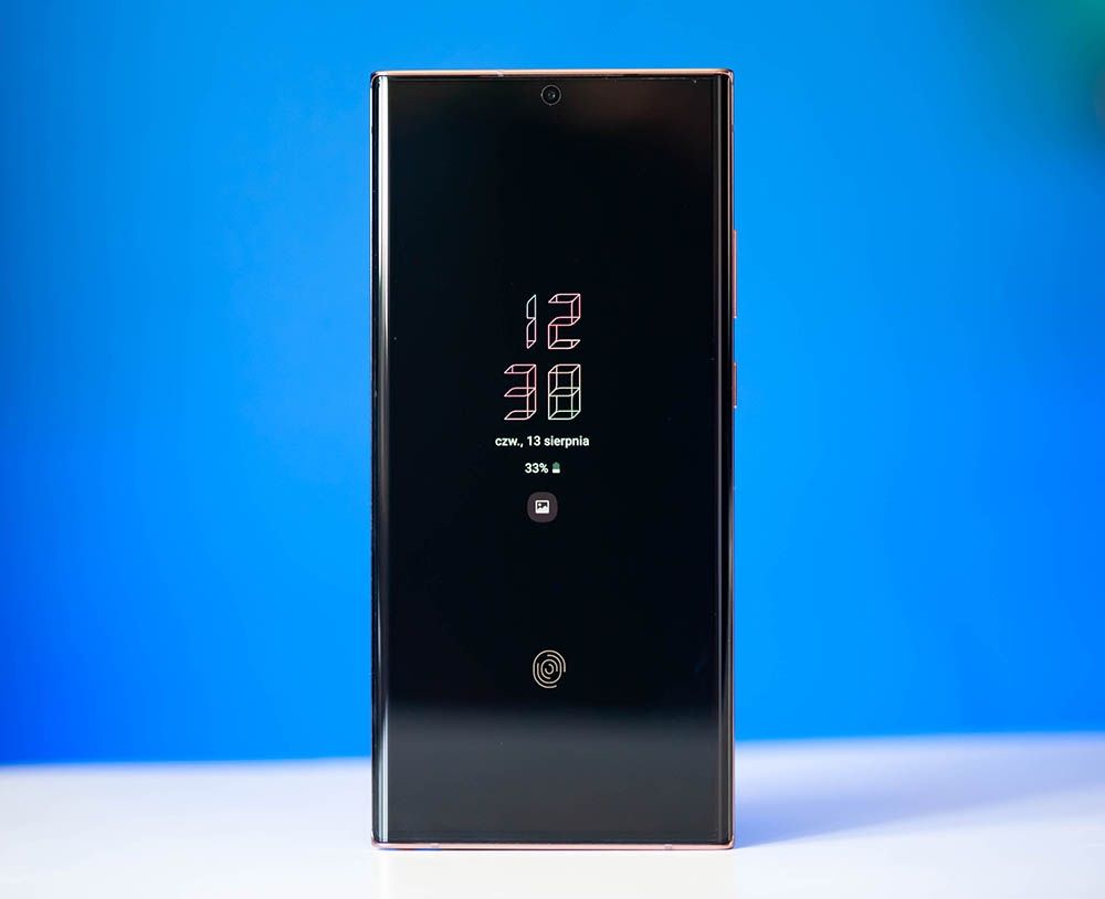 Samsung Galaxy Note 20 Ultra - czytnik linii papilarnych w ekranie