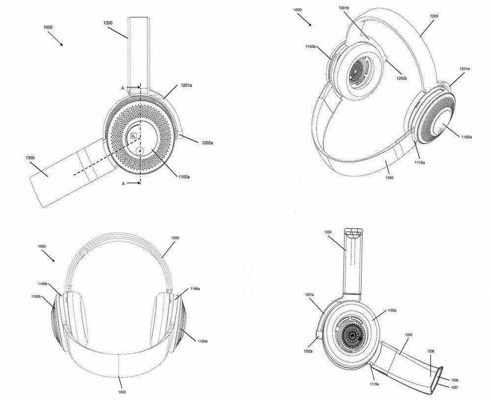 Dyson słuchawki patent