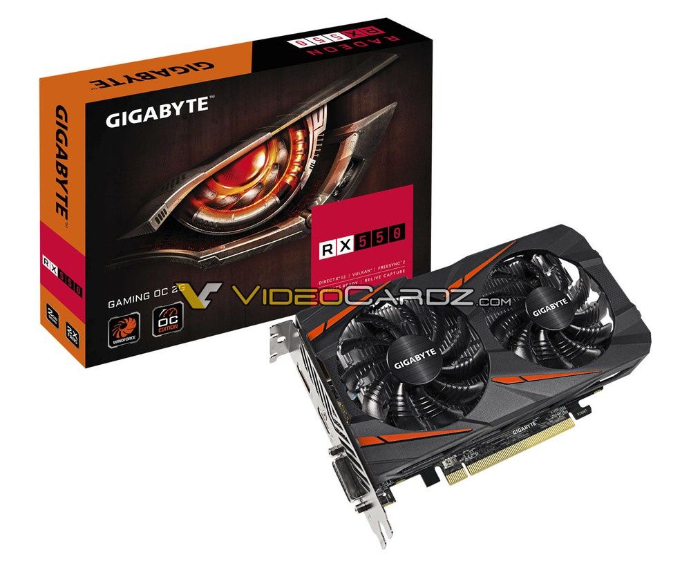 GIgabyte Radeon RX 550 Gaming OC 2G