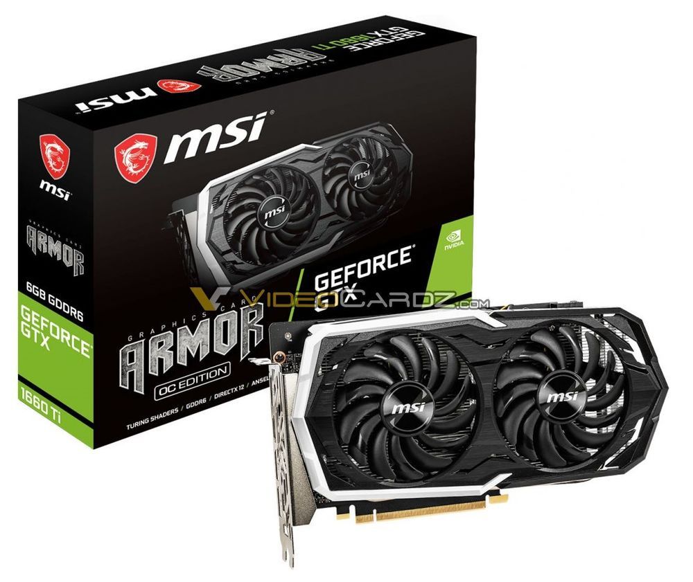 MSI GeForce GTX 1660 Ti Armor OC