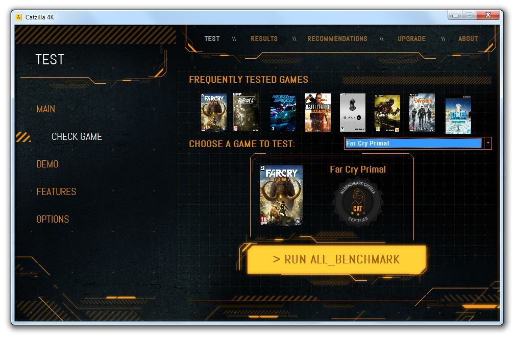 ALLBenchmark Catzilla 4K