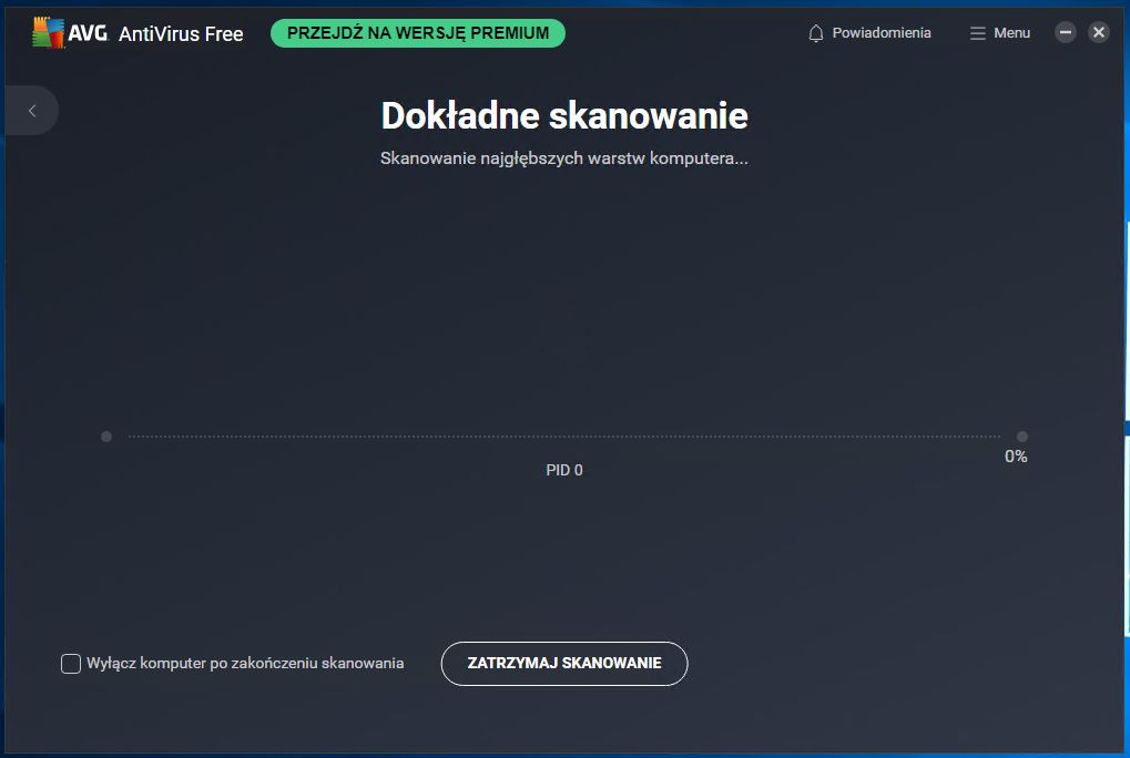avg skanowanie