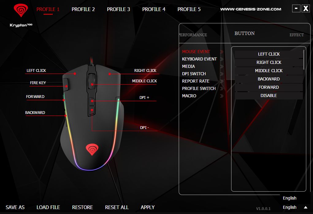 Genesis Krypton 700 oprogramowanie_1
