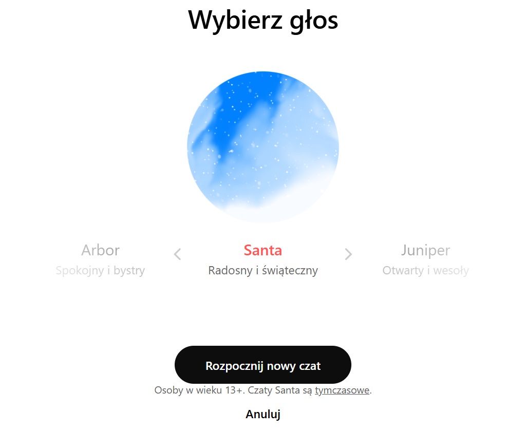 Santa w Chat GPT