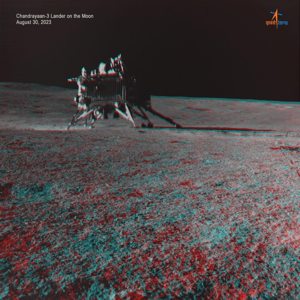 Lądownik Chandrayaan-3 na Księżycu