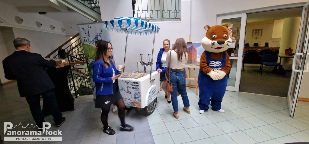 Konferencja dotycząca projektu przebudowy głównej stacji uzdatniania wody w Płocku, przy ul. Górnej