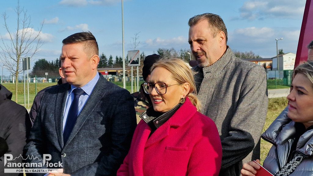 Konferencja prasowa Lewicy Płock dotycząca rozbudowy dróg