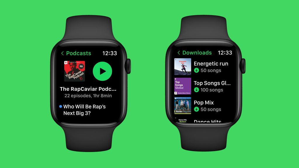 Spotify na Apple Watch