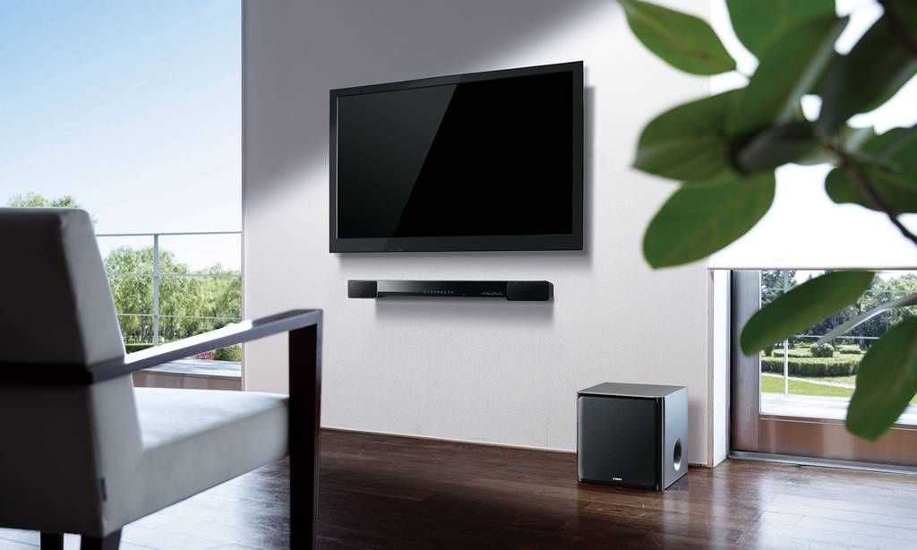 Yamaha YAS-203 zawieszona na ścianie