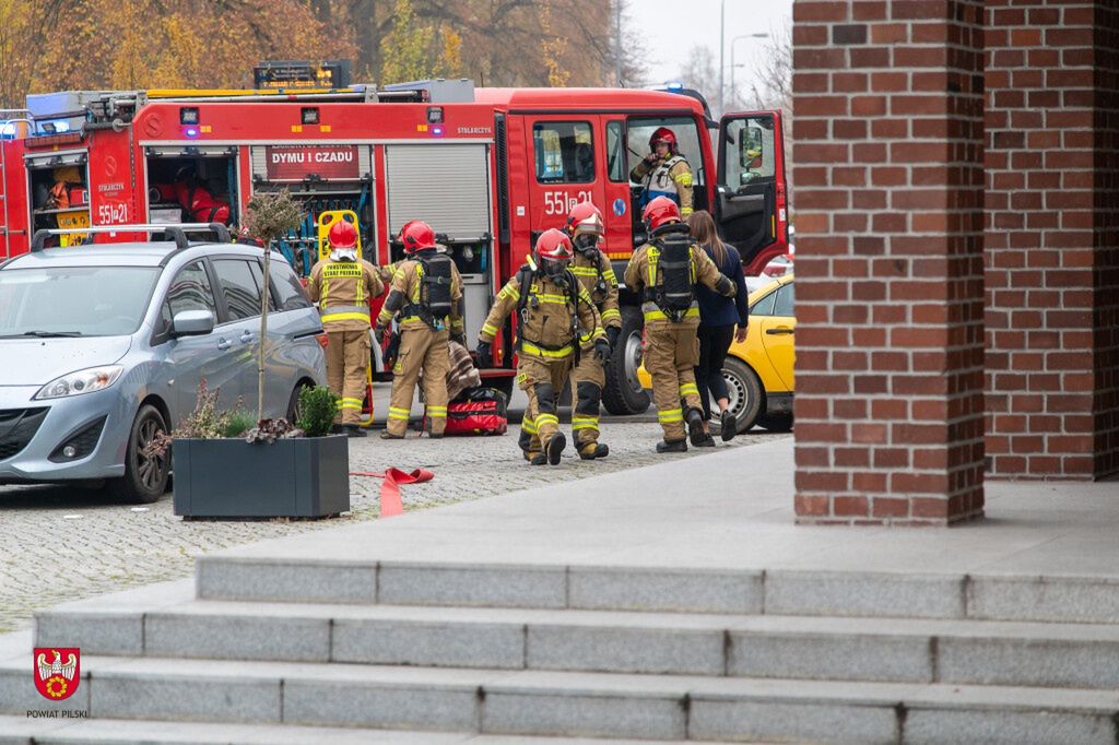 Ewakuacja w starostwie