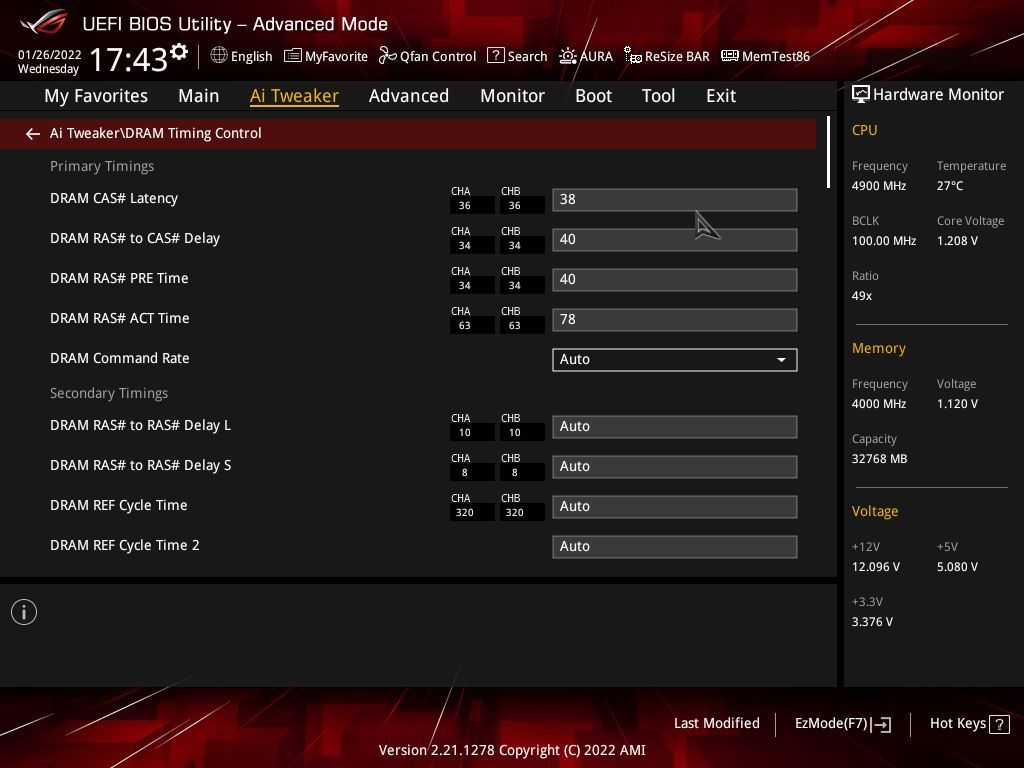 ASUS ROG Strix B660-F Gaming WIFI - UEFI BIOS