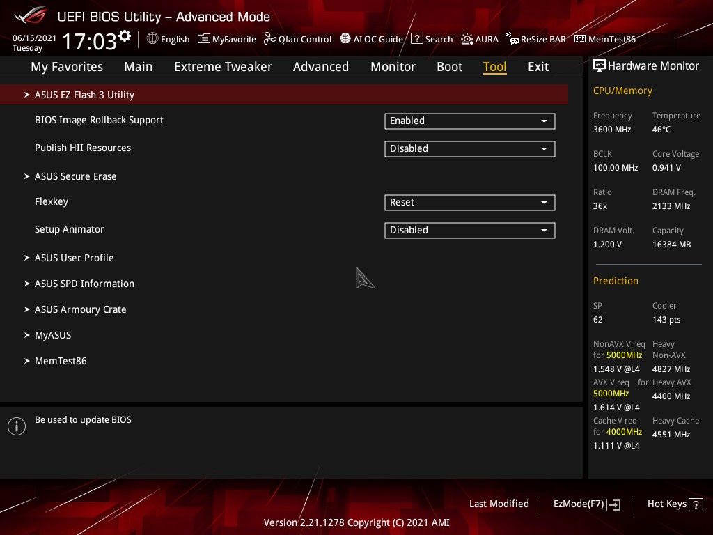 ASUS ROG Maximus XIII Extreme - UEFI BIOS część 4
