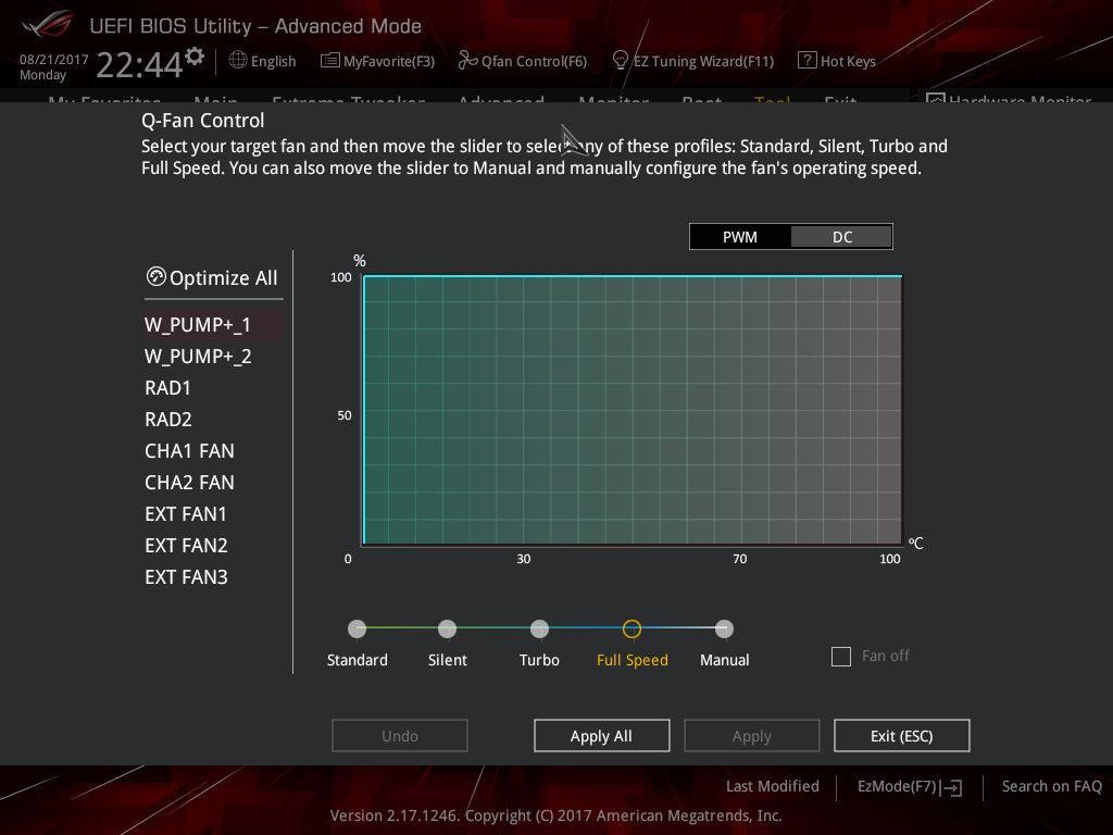 ASUS ROG Maximus IX Extreme - UEFI