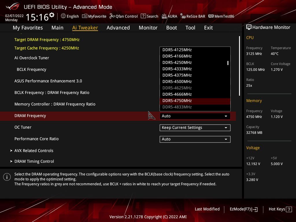 ASUS UEFI - podkręcanie zablokowanego procesora