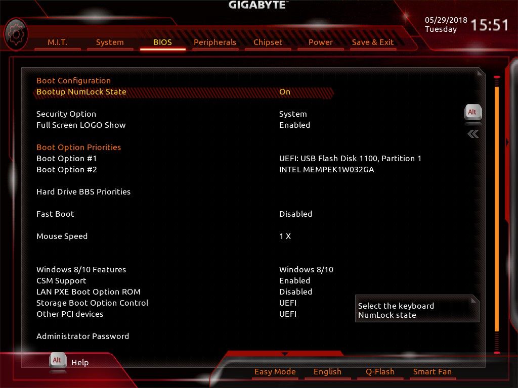Gigabyte Z370 HD3-OP - UEFI BIOS