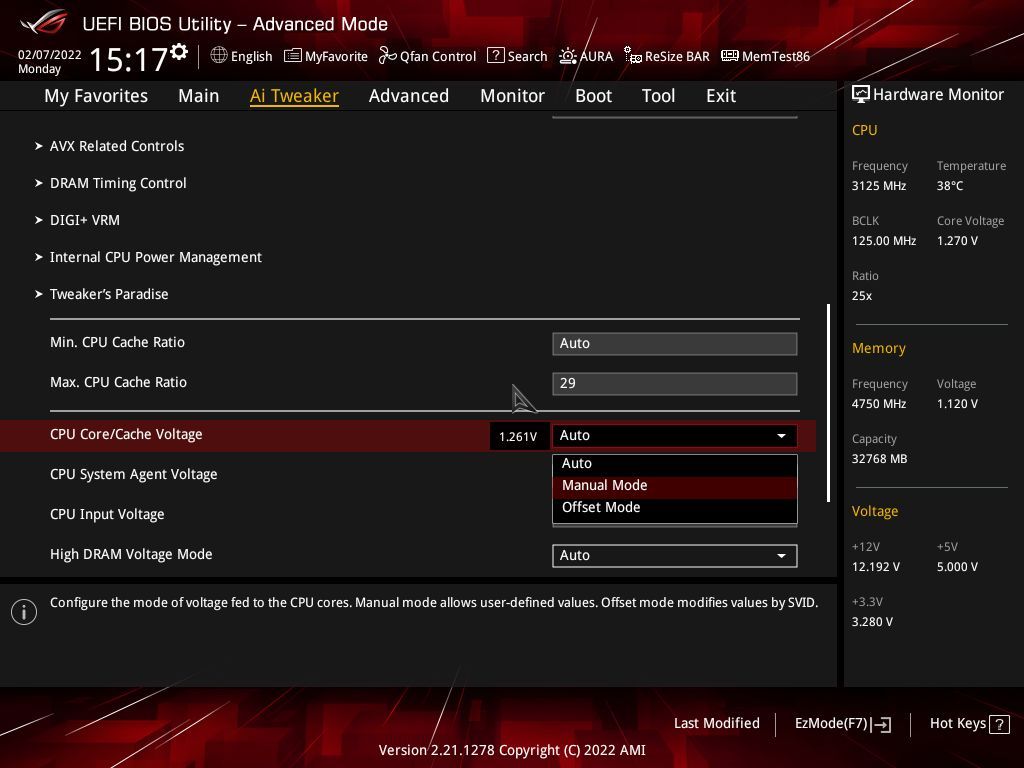 ASUS UEFI - podkręcanie zablokowanego procesora