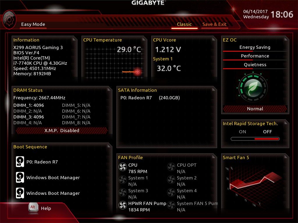 Gigabyte X299 Aorus Gaming 3