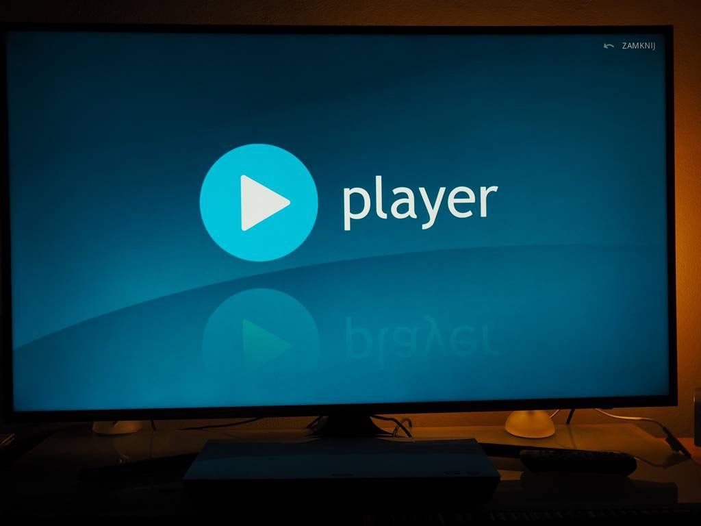 player w telewizorze