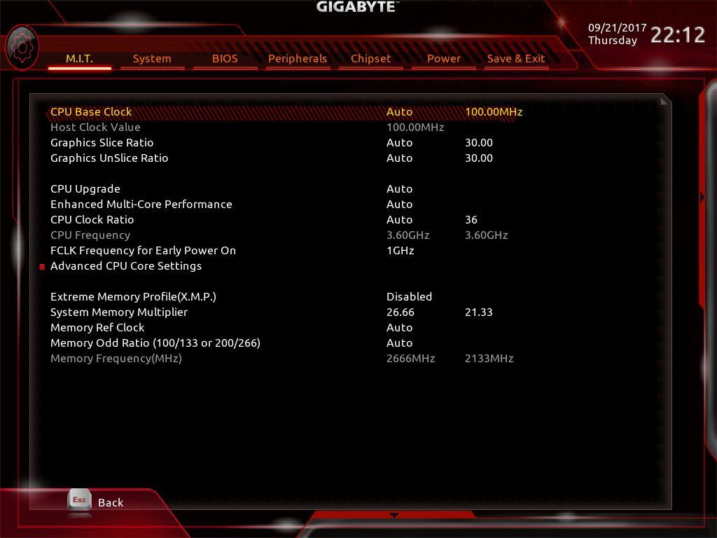 Gigabyte Z370 Aorus Ultra Gaming - UEFI