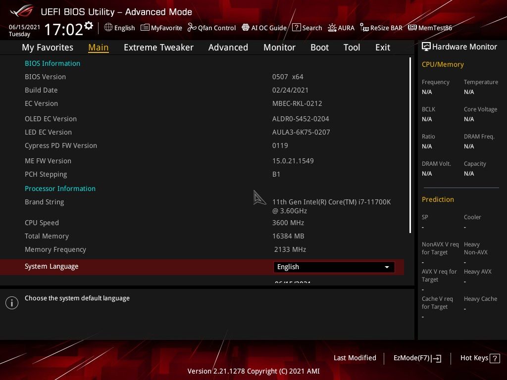 ASUS ROG Maximus XIII Extreme - UEFI BIOS część 3