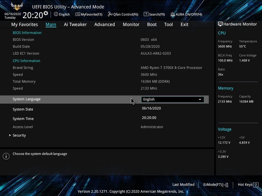 ASUS TUF Gaming B550M-Plus (Wi-Fi) - UEFI część 2