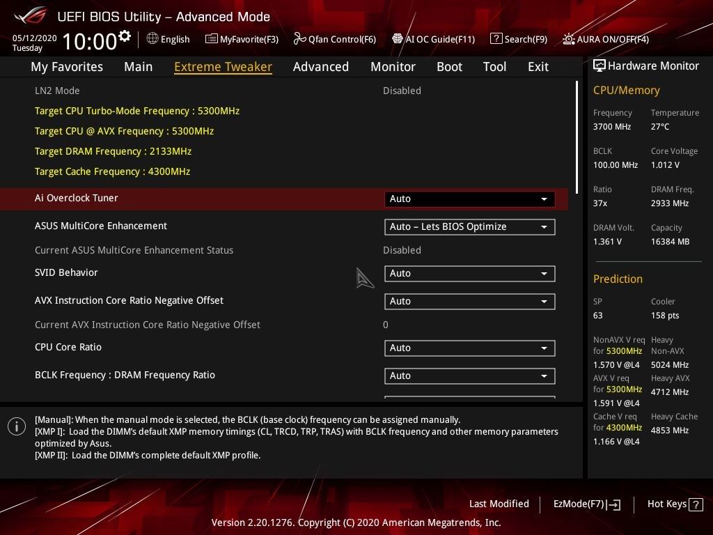 ASUS ROG Maximus XII HERO (Wi-Fi) - UEFI BIOS część 3