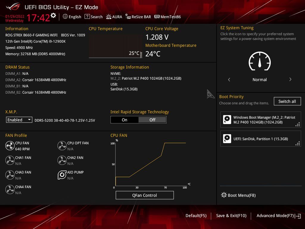 ASUS ROG Strix B660-F Gaming WIFI - UEFI BIOS