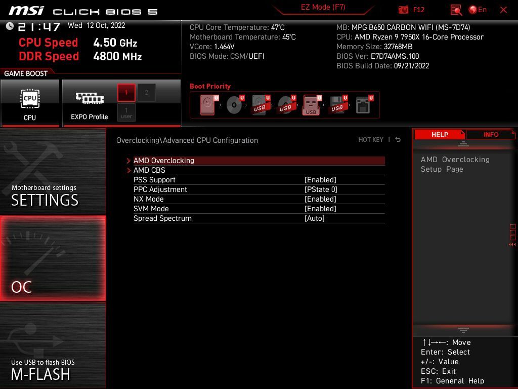 MSI MPG B650 Carbon WIFI - Click BIOS 5