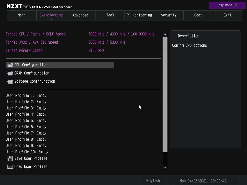 NZXT N7 Z590 - UEFI część 3