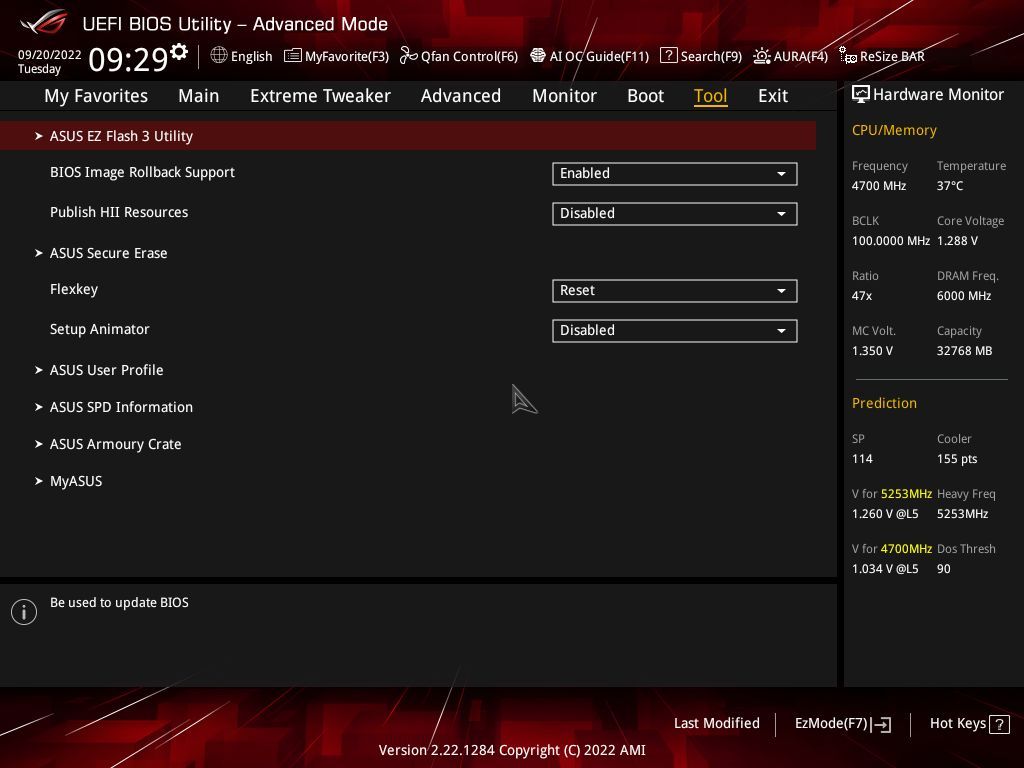 ASUS ROG Crosshair X670E Hero - UEFI BIOS