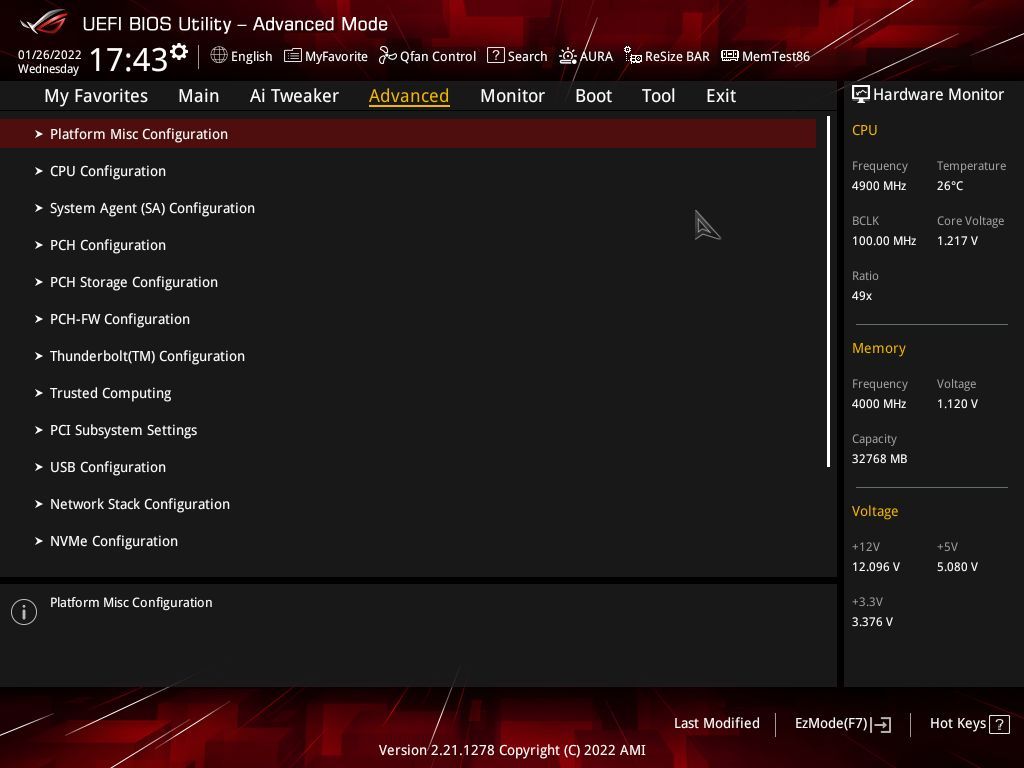 ASUS ROG Strix B660-F Gaming WIFI - UEFI BIOS