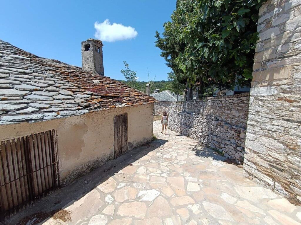 Opuszczone miasto Kastro Thassos