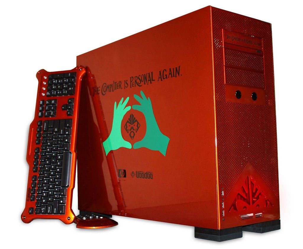 Komputer HP sygnowany logiem Voodoo PC