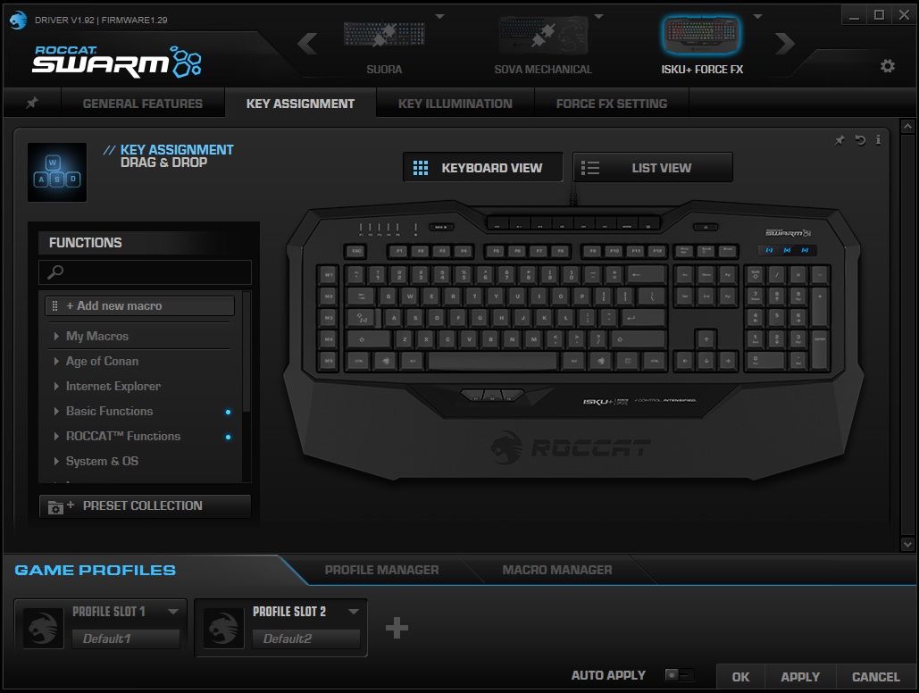Roccat Isku+ Force FX - tworzenie makr