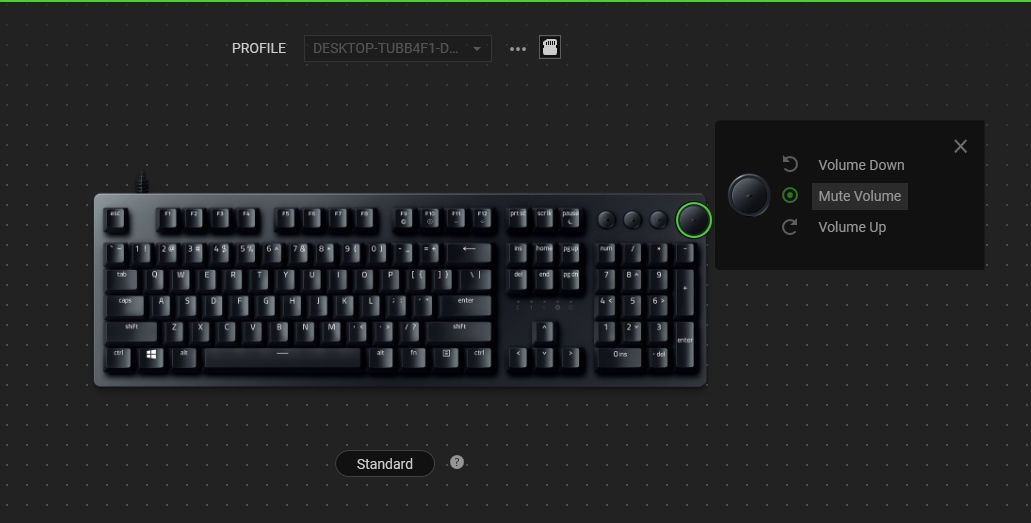 Razer Huntsman V2 - konfiguracja pokrętła
