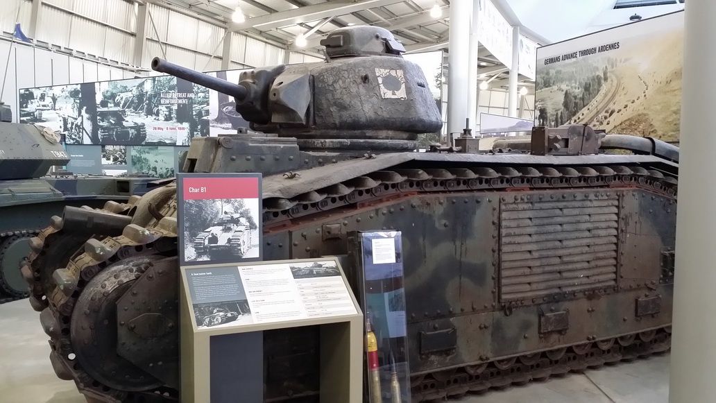 Spotkanie z Wargaming w muzeum w Bovington - czołg Char B1