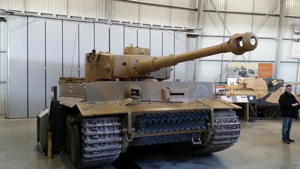 Spotkanie z Wargaming w muzeum w Bovington - czołg Tiger 131