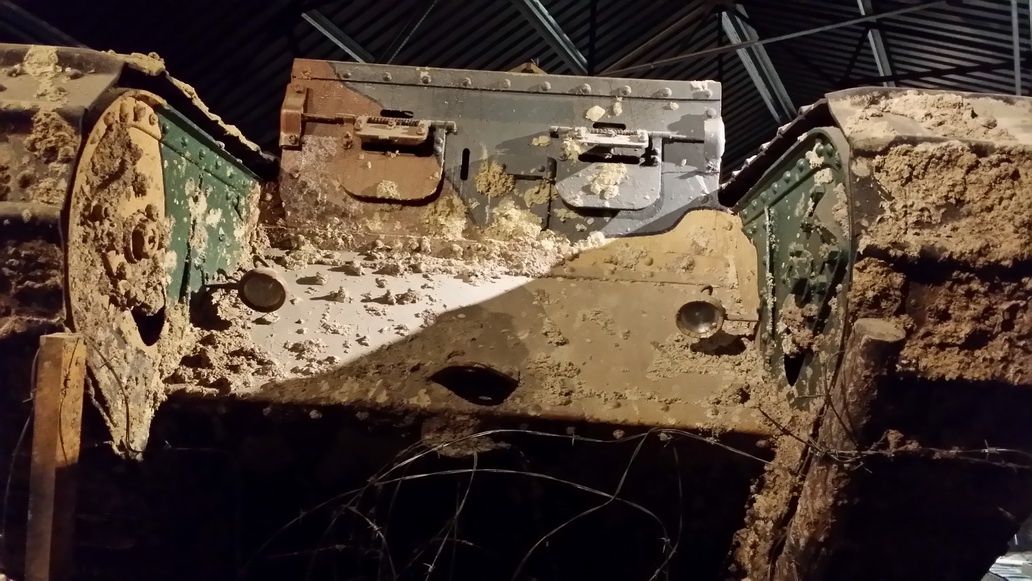 Spotkanie z Wargaming w muzeum w Bovington - czołg Mark IV