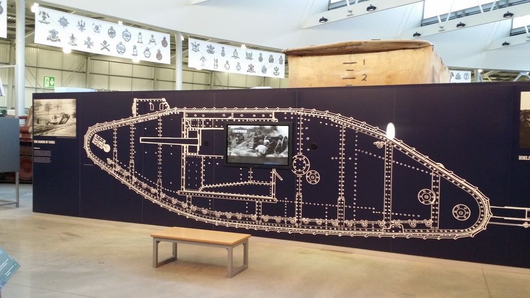 Spotkanie z Wargaming w muzeum w Bovington - wymiary czołgu Mark I