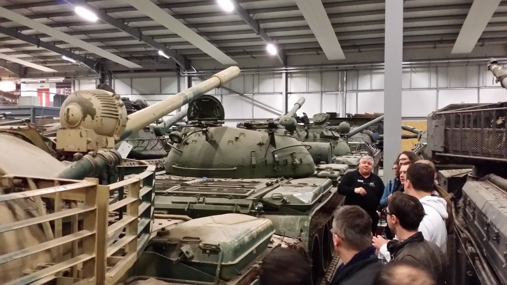 Spotkanie z Wargaming w muzeum w Bovington - czołgi w konserwacji