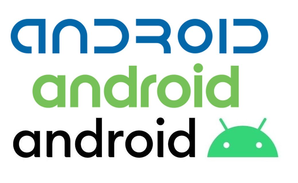 Logo Androida przez lata
