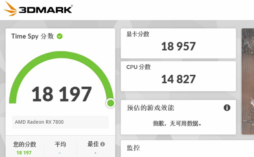 AMD Radeon RX 7800 - wydajność w 3DMark Time Spy
