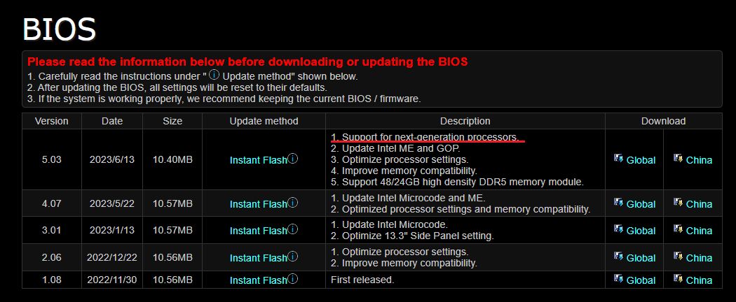 ASRock - BIOS do płyty głównej