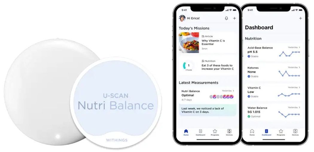 Withings U-Scan aplikacja