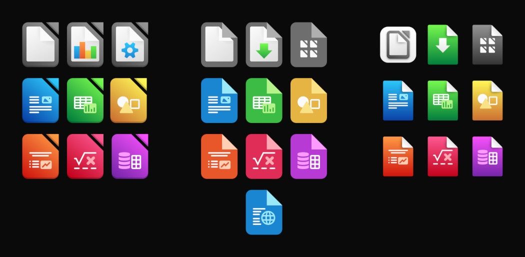 LibreOffice 7.5 ikony