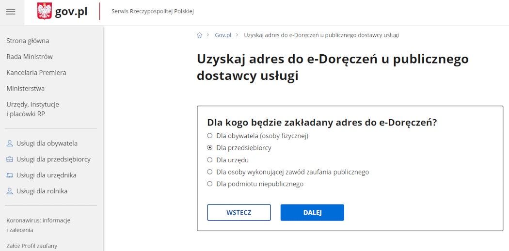 E-doręczenia załóż