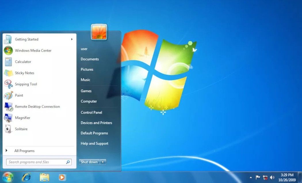 Windows 7 pulpit